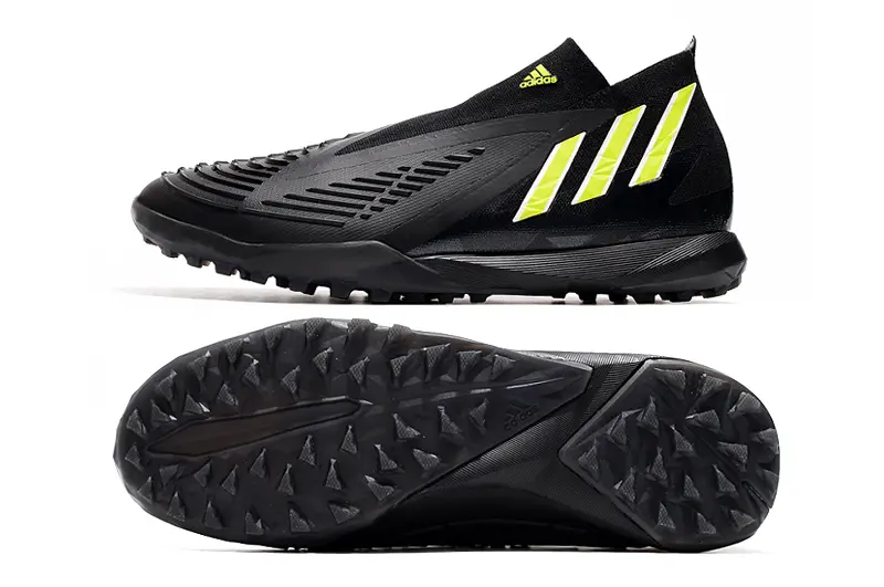 Adidas Predator Edge+ Laceless TF - Black/Vibrant Yellow/Jet Black