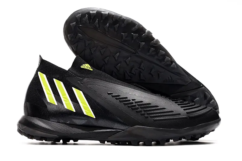 Adidas Predator Edge+ Laceless TF - Black/Vibrant Yellow/Jet Black