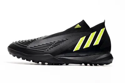 Adidas Predator Edge+ Laceless TF - Black/Vibrant Yellow/Jet Black