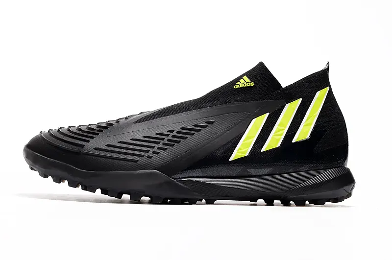 Adidas Predator Edge+ Laceless TF - Black/Vibrant Yellow/Jet Black