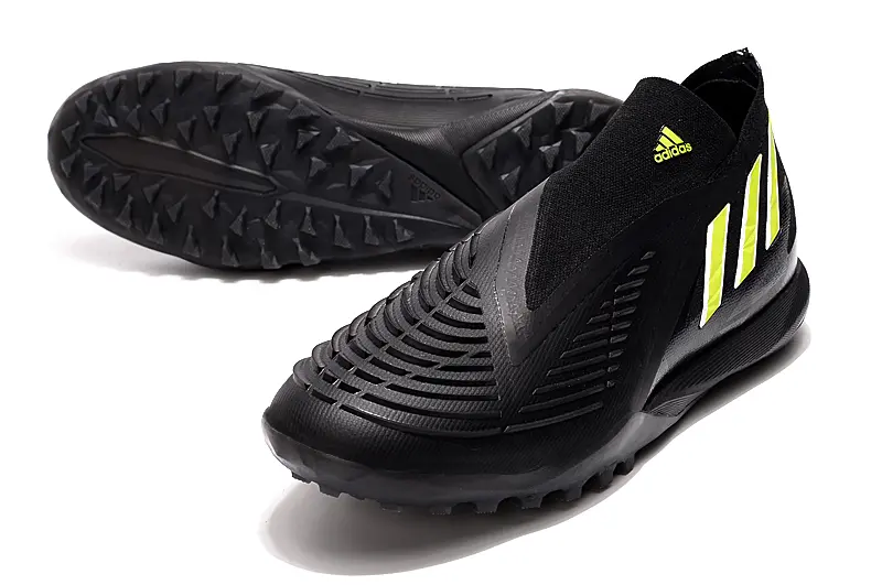 Adidas Predator Edge+ Laceless TF - Black/Vibrant Yellow/Jet Black