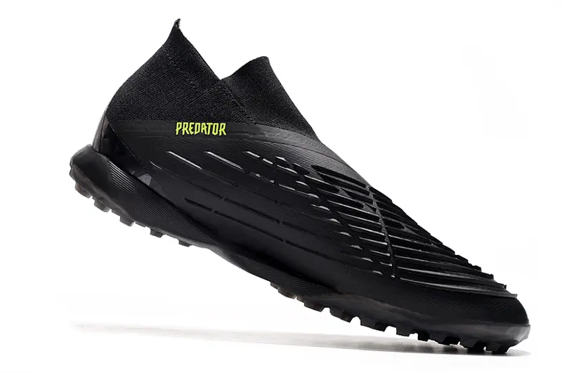Adidas Predator Edge+ Laceless TF - Black/Vibrant Yellow/Jet Black