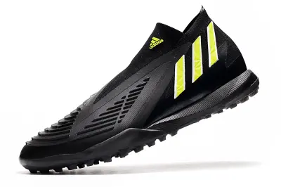 Adidas Predator Edge+ Laceless TF - Black/Vibrant Yellow/Jet Black