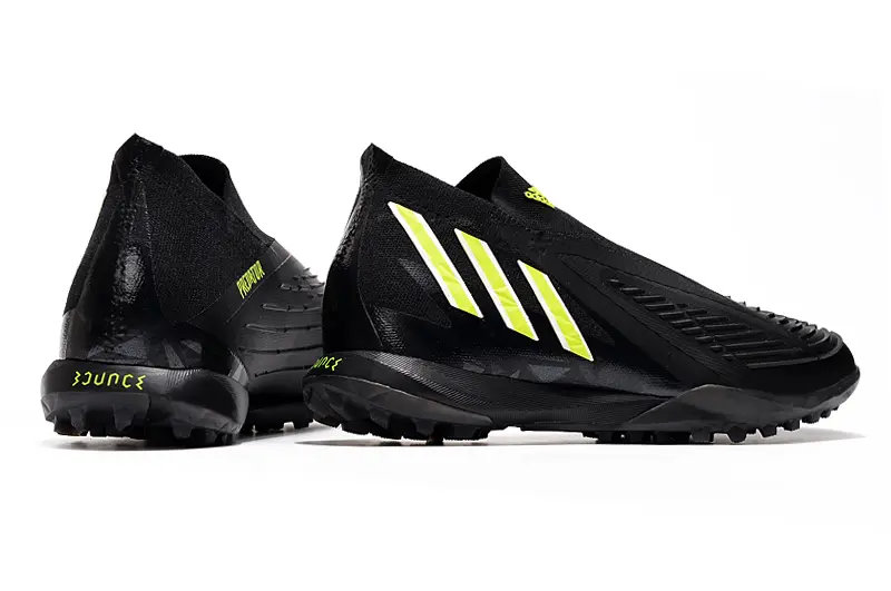 Adidas Predator Edge+ Laceless TF - Black/Vibrant Yellow/Jet Black