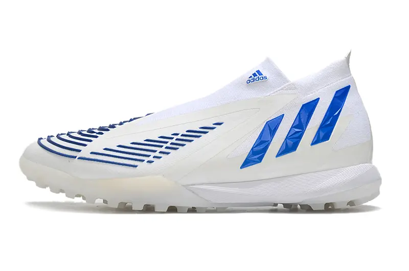 Adidas Predator Edge+ Laceless TF - White/Royal Blue/Crystal White