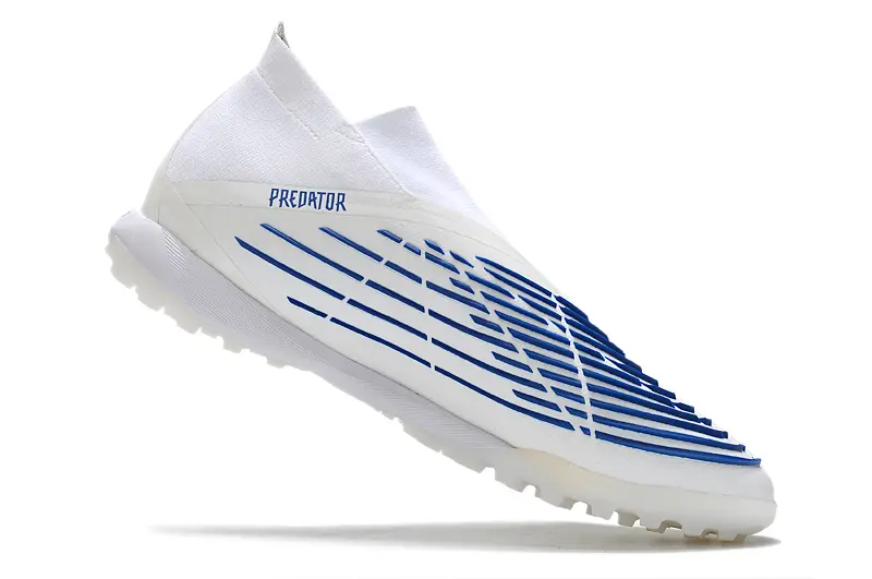 Adidas Predator Edge+ Laceless TF - White/Royal Blue/Crystal White