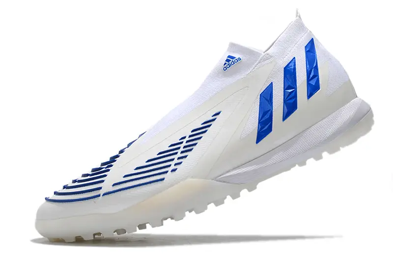 Adidas Predator Edge+ Laceless TF - White/Royal Blue/Crystal White