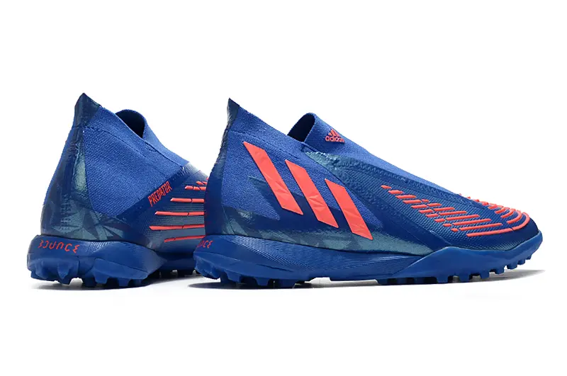 Adidas Predator Edge+ Laceless TF - Blue/Electric Blue/Coral Red