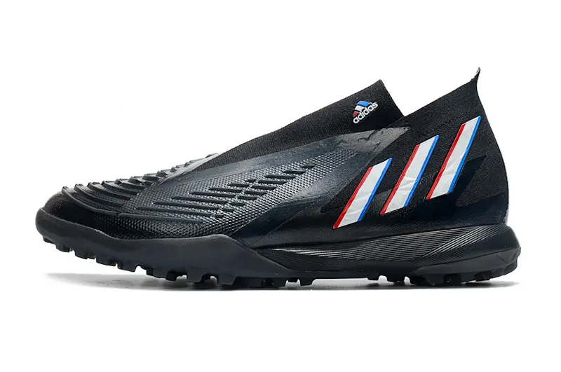 Adidas Predator Edge+ Laceless TF - Black/Midnight Blue/Crimson Red