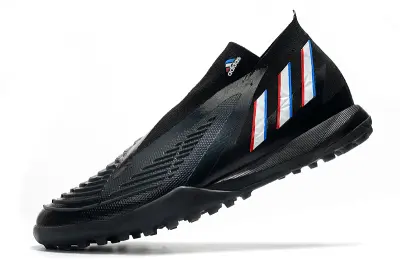 Adidas Predator Edge+ Laceless TF - Black/Midnight Blue/Crimson Red