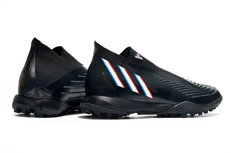 Adidas Predator Edge+ Laceless TF - Black/Midnight Blue/Crimson Red
