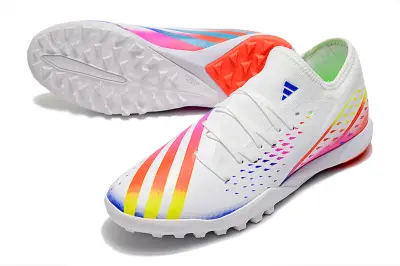 Adidas Predator Edge.3 TF - White/Vibrant Rainbow/Flame Red