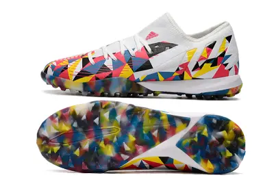 Adidas Predator Edge.3 TF - White/Bold Pink/Graphic Yellow