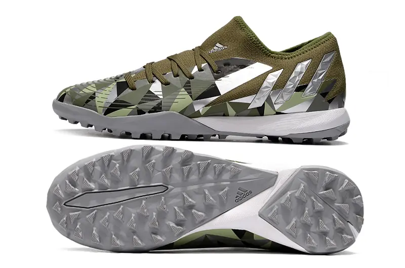 Adidas Predator Edge.3 TF - Olive/Camouflage Green/Metallic Silver