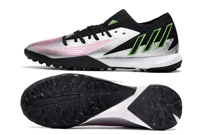 Adidas Predator Edge.3 TF - Silver/Electric Pink/Neon Green