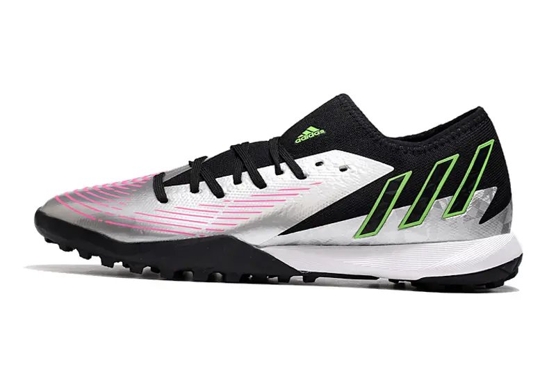 Adidas Predator Edge.3 TF - Silver/Electric Pink/Neon Green