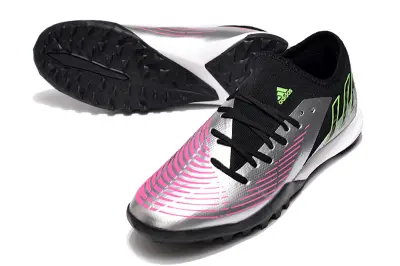 Adidas Predator Edge.3 TF - Silver/Electric Pink/Neon Green