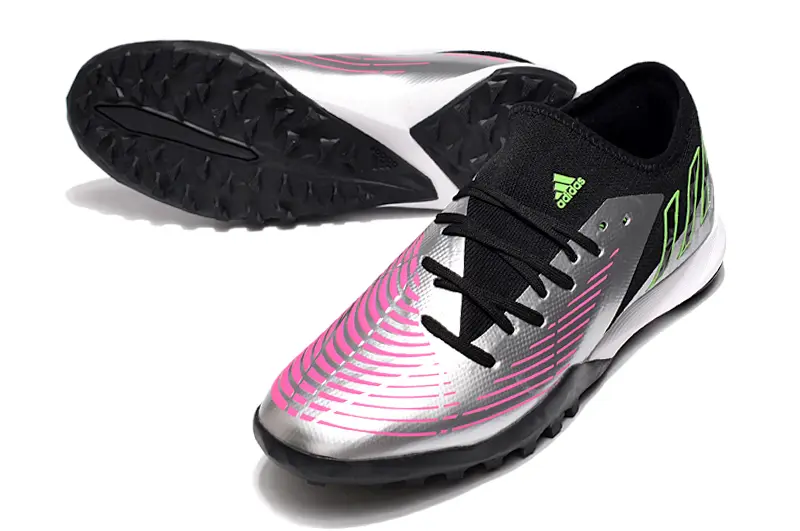 Adidas Predator Edge.3 TF - Silver/Electric Pink/Neon Green
