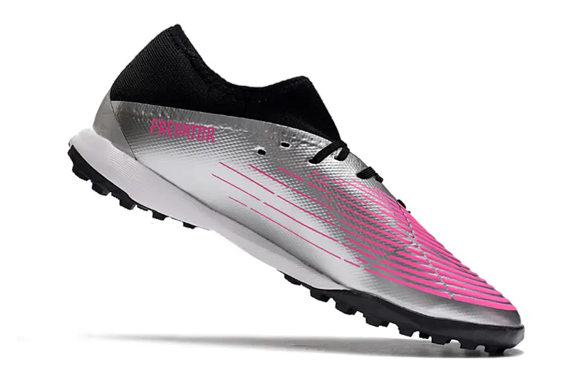Adidas Predator Edge.3 TF - Silver/Electric Pink/Neon Green