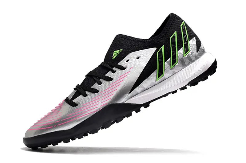 Adidas Predator Edge.3 TF - Silver/Electric Pink/Neon Green