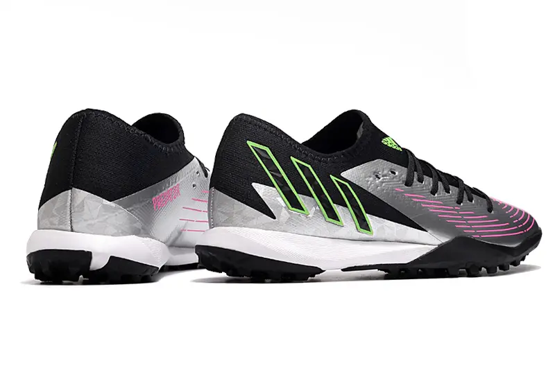 Adidas Predator Edge.3 TF - Silver/Electric Pink/Neon Green