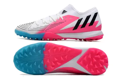 Adidas Predator Edge.3 TF - White/Electric Pink/Cyan Blue