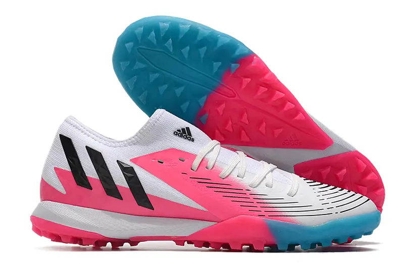 Adidas Predator Edge.3 TF - White/Electric Pink/Cyan Blue