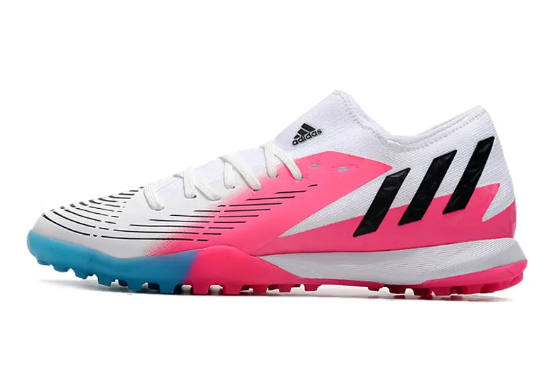 Adidas Predator Edge.3 TF - White/Electric Pink/Cyan Blue