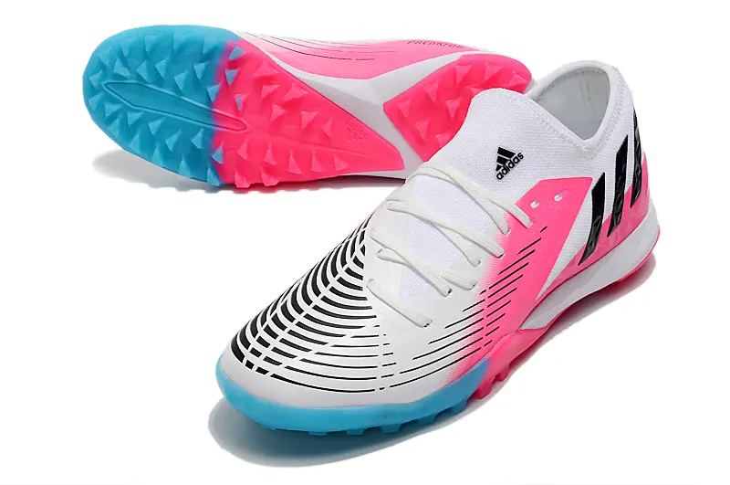 Adidas Predator Edge.3 TF - White/Electric Pink/Cyan Blue