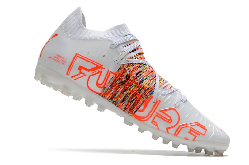 Puma Future Z 1.1 MG - White/Neon Orange/Bright Multicolor