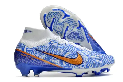 CR7 x Nike Air Zoom Mercurial Superfly 9 Elite FG - Blue/Vibrant Blue/Orange Blaze