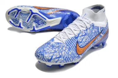 CR7 x Nike Air Zoom Mercurial Superfly 9 Elite FG - Blue/Vibrant Blue/Orange Blaze