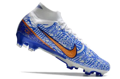 CR7 x Nike Air Zoom Mercurial Superfly 9 Elite FG - Blue/Vibrant Blue/Orange Blaze