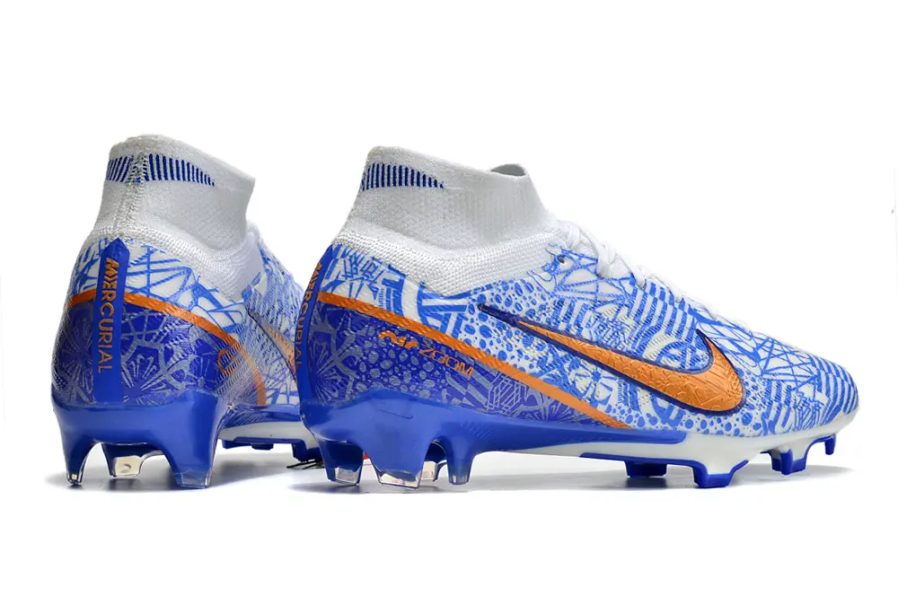 CR7 x Nike Air Zoom Mercurial Superfly 9 Elite FG - Blue/Vibrant Blue/Orange Blaze