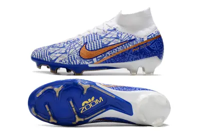CR7 x Nike Air Zoom Mercurial Superfly 9 Elite FG - Blue/Electric Blue/Gold Accent