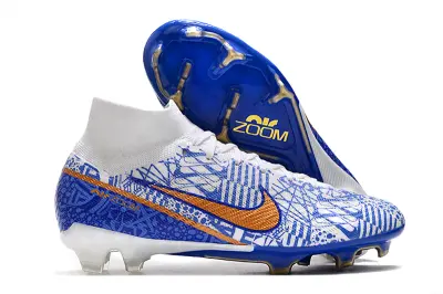 CR7 x Nike Air Zoom Mercurial Superfly 9 Elite FG - Blue/Electric Blue/Gold Accent