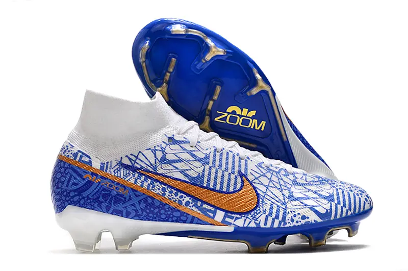 CR7 x Nike Air Zoom Mercurial Superfly 9 Elite FG - Blue/Electric Blue/Gold Accent