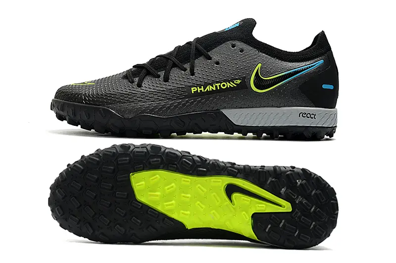 Nike Phantom GT Pro TF - Black/Electric Yellow/Charcoal Grey