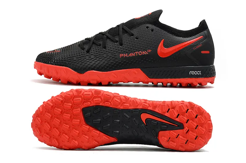 Nike Phantom GT Pro TF - Black/Fiery Red/Carbon Grey