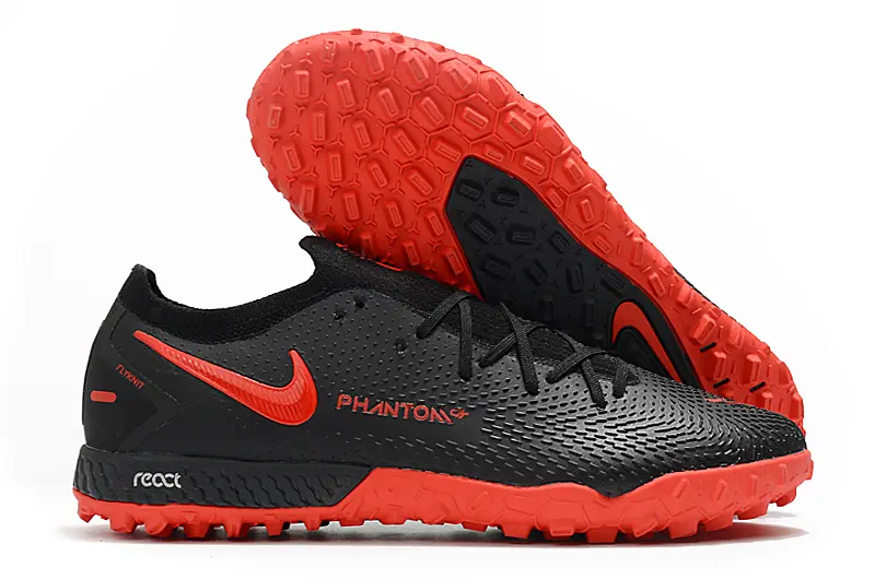 Nike Phantom GT Pro TF - Black/Fiery Red/Carbon Grey