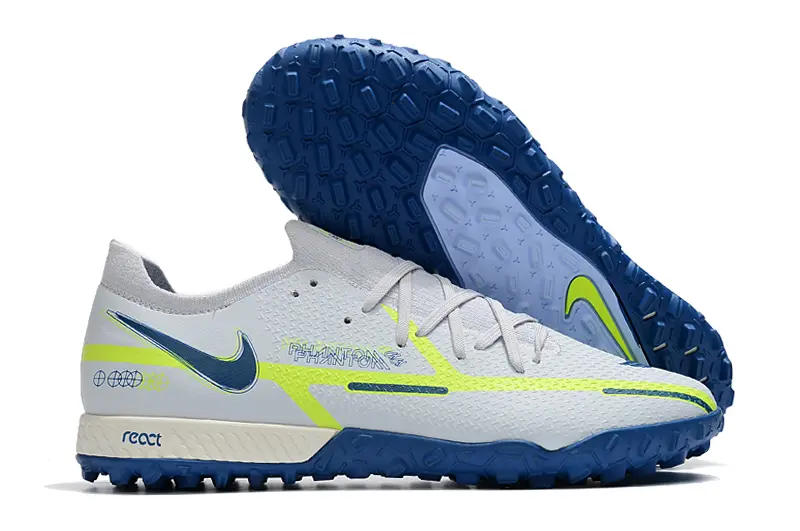 Nike Phantom GT Pro TF - White/Neon Green/Cobalt Blue