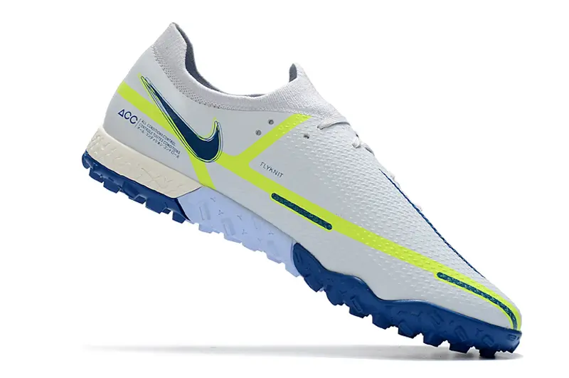 Nike Phantom GT Pro TF - White/Neon Green/Cobalt Blue