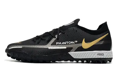 Nike Phantom GT Pro TF - Black/Metallic Gold/Gray