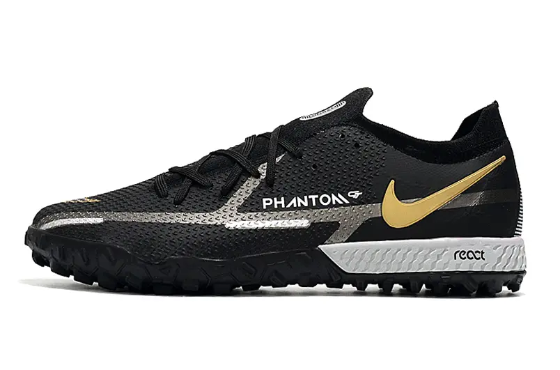 Nike Phantom GT Pro TF - Black/Metallic Gold/Gray