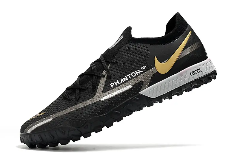 Nike Phantom GT Pro TF - Black/Metallic Gold/Gray