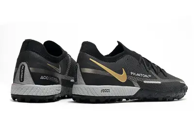 Nike Phantom GT Pro TF - Black/Metallic Gold/Gray