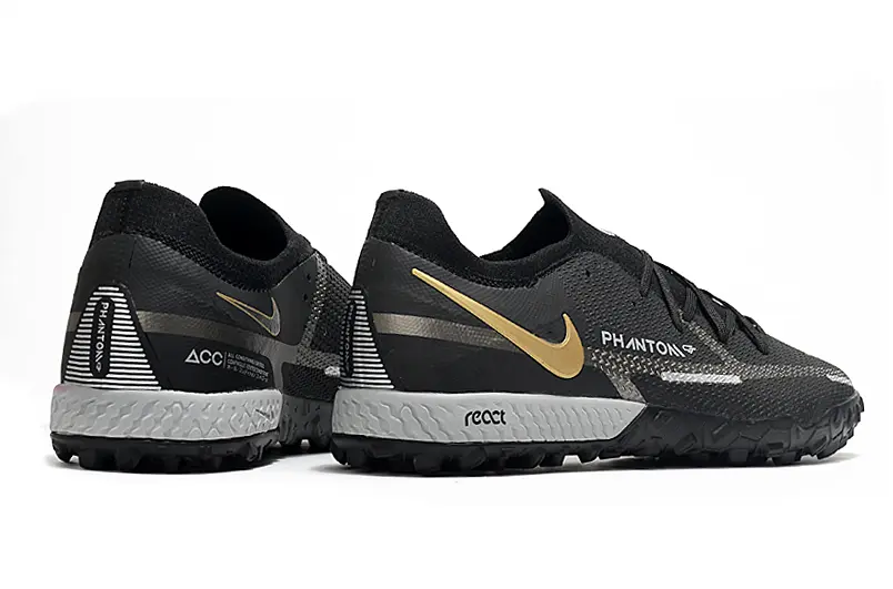 Nike Phantom GT Pro TF - Black/Metallic Gold/Gray