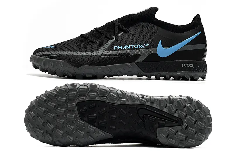 Nike Phantom GT Pro TF - Black/Sky Blue/Graphite Gray