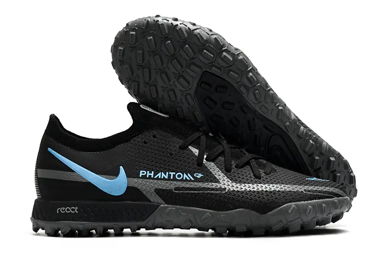 Nike Phantom GT Pro TF - Black/Sky Blue/Graphite Gray