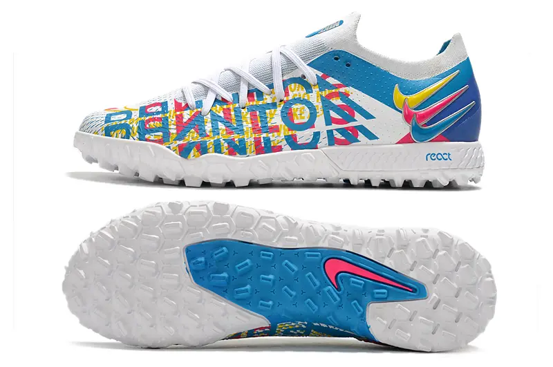 Nike Phantom GT Pro TF - White/Sky Blue/Neon Yellow